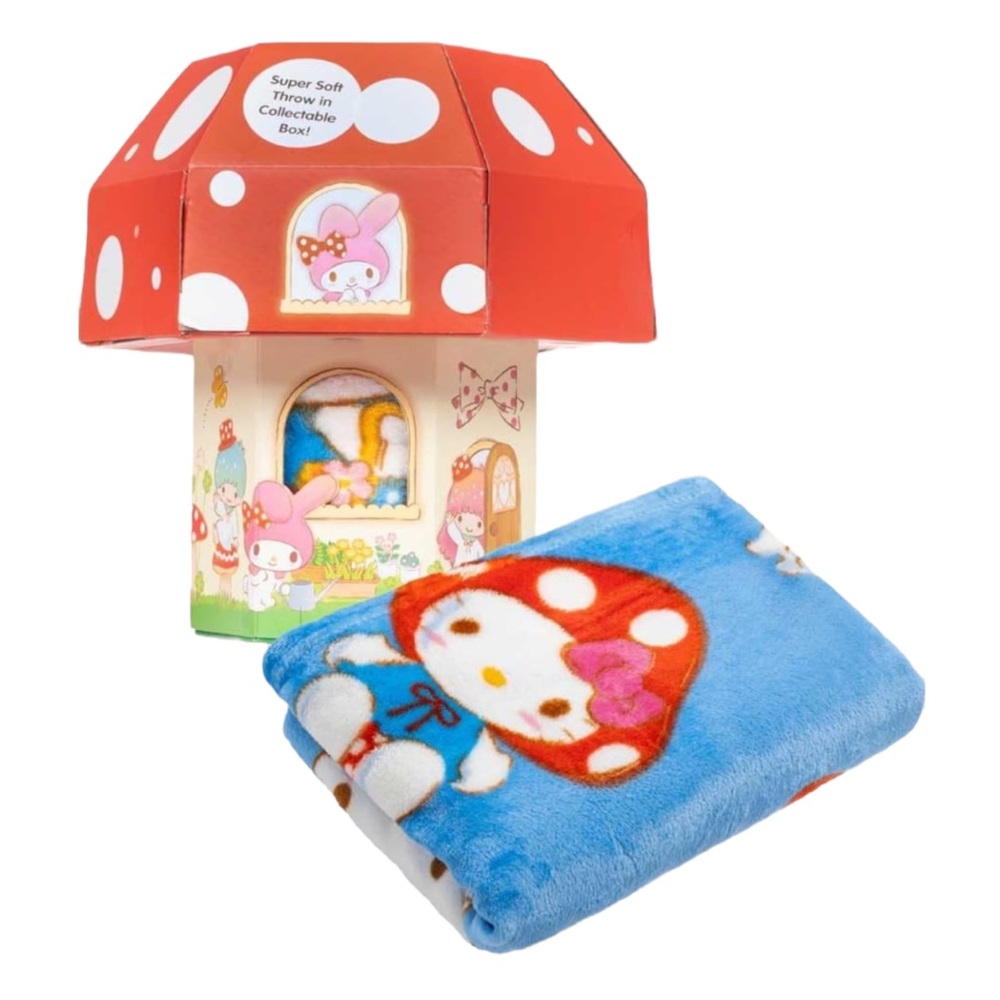 Hello Kitty (by Jay Franco) 46 x 60 In. Super Soft Throw Blanket  W/Box - LE